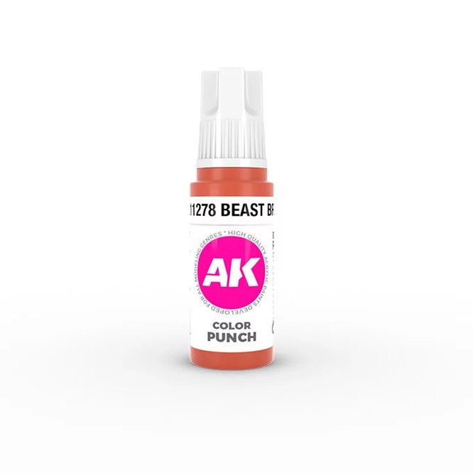 AK Interactive AK11278 - Beast Brown Color Punch 17 Ml - New