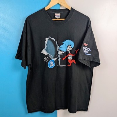 Vintage Katze im Hut 2003 Film Promo Grafik T-Shirt Hanes XL Dr. Seuss Myers