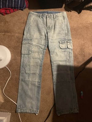 mnml size 32 blue cargo jeans