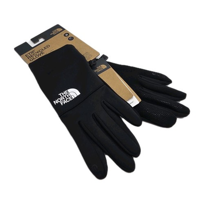 #ad THE NORTH FACE Unisex Etip Touchscreen Recycled Black Gloves TNF Medium NWT $34.31