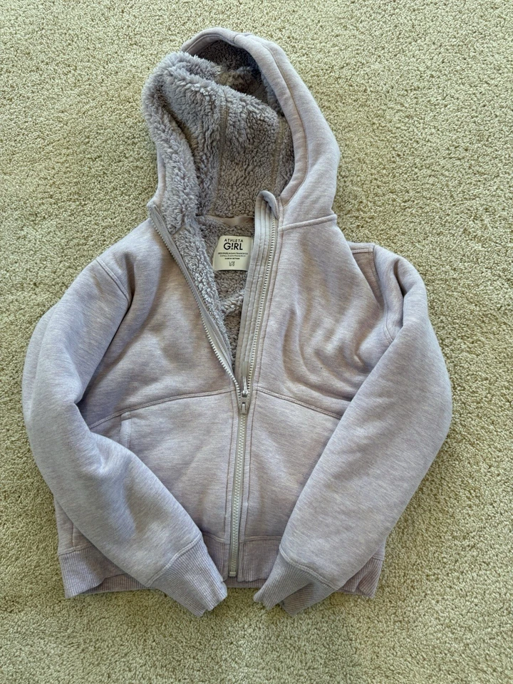 Chaquetas de niña Athleta, juego de 3 reversibles. Púrpura y marfil. Talla 12 Foto 2 de 4