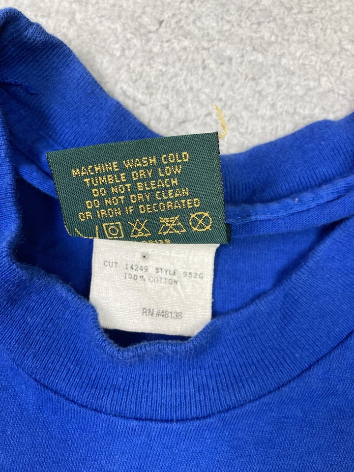 Camisa De Colección Detroit Pistons Para Hombre Grande Azul NBA Baloncesto Gráfico Años 90 Foto 3 de 4