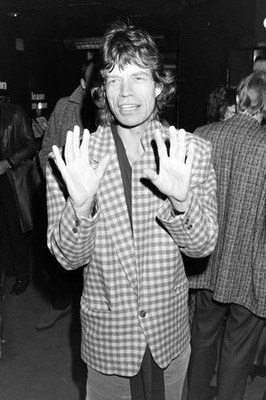 Mick Jagger at Ronnie Scotts to watch Charlie Watts perform Old Photo 1