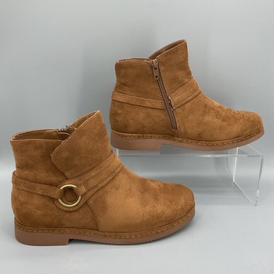 NEW Bella Vita Women s Izzy Ankle Bootie Brown Size 9W