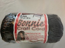 Bonnie Craft Cord 6mm 100 yards Black