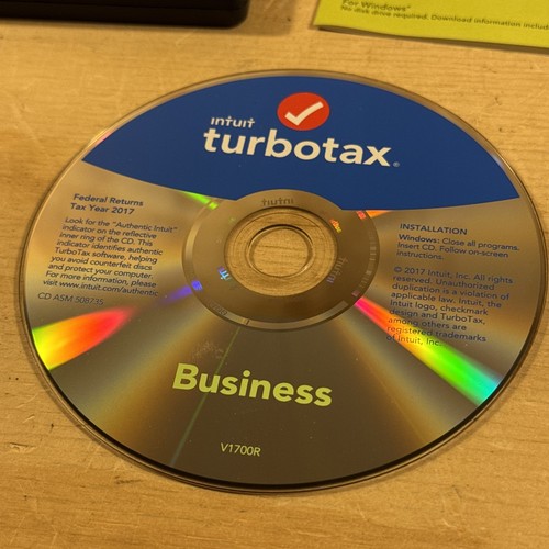 TurboTax Business 2017 - Partnership, Corporations, LLCs UNTESTED AS-IS - Photo 2/6