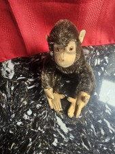 Vintage Steiff Mini Jointed Jocko Monkey/ Chimpanzee Mohair Plush 4 -4.5
