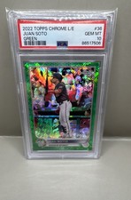2022 Topps Chrome Logofractor Edition - Juan Soto #36 Green Refractor /99 PSA 10