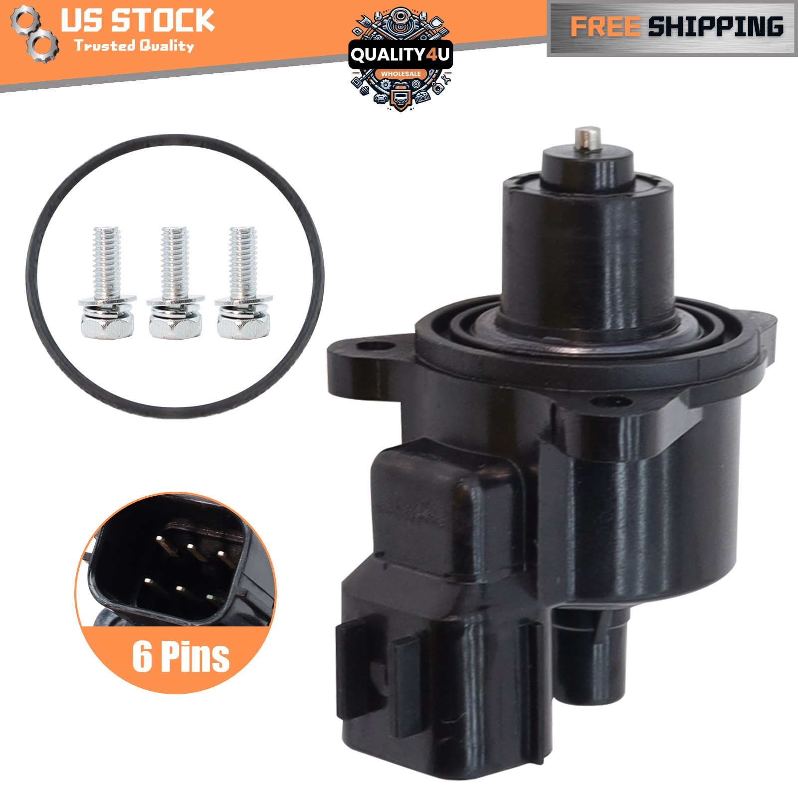 New IAC Stepper Motor Idle Speed Control Valve ISC For Yamaha 68V-1312A-00-00