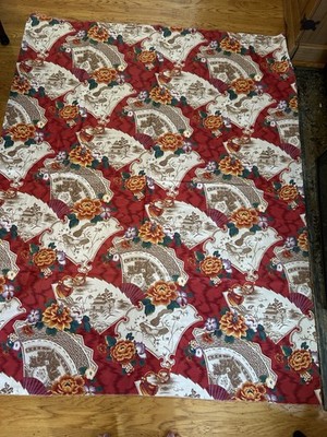 Stanley King Studio Universal Convertors Chinoiserie Chintz Fabric 53x66  READ