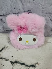 Hello Kitty My Melody Pink Fuzzy Miniature Backpack Coin Purse Pocket