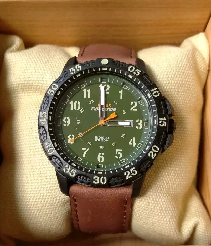 TIMEX EXPEDITION INDIGLO WR 50 M NEW [NOS] Nuovo Con Scatola  - Immagine 2 di 4