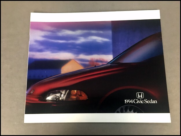 1994 Honda Civic Sedan 20-page Original Car Sales Brochure Catalog