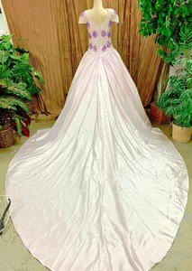 pale lavender wedding dress