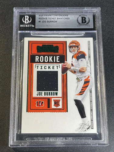 JOE BURROW 2020 PANINI CONTENDERS ROOKIE TICKET SWATCHES JERSEY RC BENGALS NFL