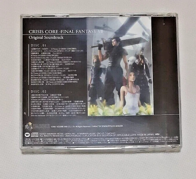 Crisis Core Final Fantasy VII 7 Original Soundtrack OST CD SQUARE ENIX Japan - Image 2 of 4
