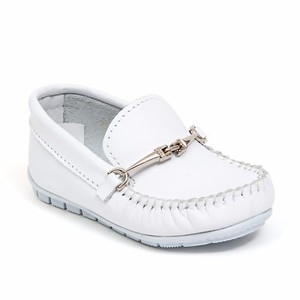 baby boy white moccasins