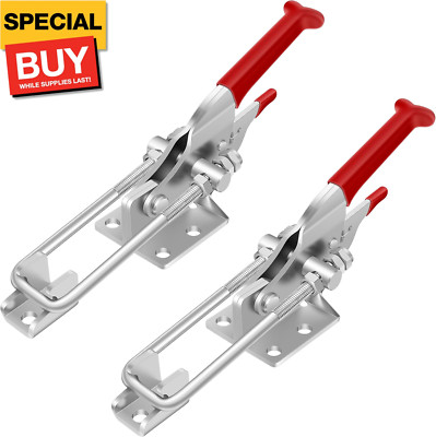 2 Pack Toggle Latch Clamp, Heavy Duty Latches, 2000Lbs Holding Capacity Adjustab