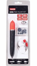 Leeda 15g or 25g Pike Float Kits, Includes Float, Weight, Beads, Wire & Hooks