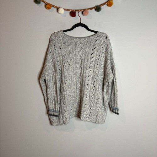 Suéter Cabi #3848 Horizon Pullover Gris - Imagen 4 de 4