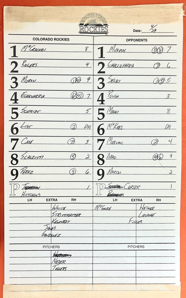 BOSTON RED SOX ROOKIE NOMAR GARCIAPARRA MINOR LEAGUE LINEUP CARD LOT OF 5-MUST C - Image 4 of 4