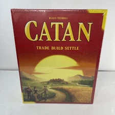 Klaus Teuber's CATAN  Trade Build Settle Game