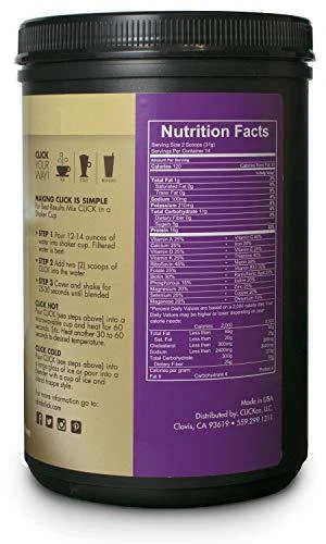 Mezcla de bebidas de reemplazo de proteínas y café todo en uno CLICK, café con leche de vainilla, Foto 3 de 4