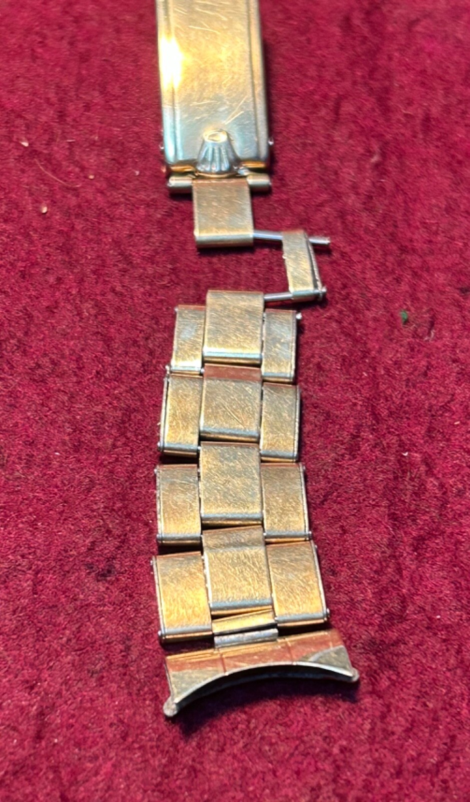 Vintage rolled gold Rolex watch bracelet . 1950's . Spares or repair eBay