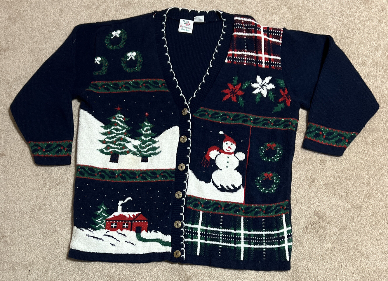 Nutcracker Plus Size Cardigan Button Up Long Slee… - image 1