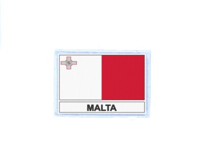 Aufnäher patches gedruckt Flaggen flagge fahne M malta