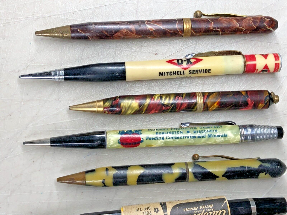LOT OF 9 VINTAGE MECHANICAL PENCILS eBay