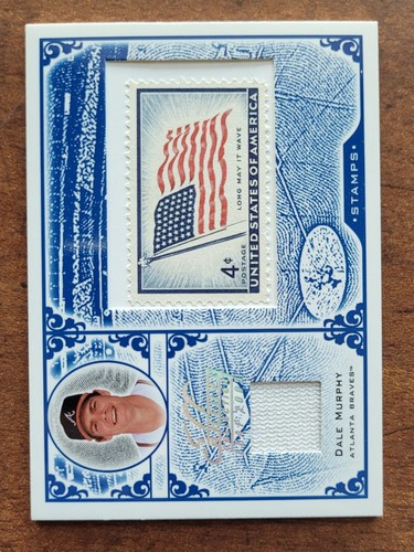 2005 Leaf Century Collection Stamps Dale Murphy Game Worn Jersey 62/100 Braves - Picture 1 of 2