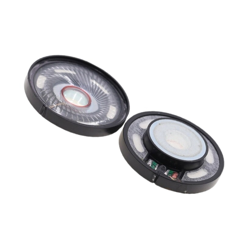 2Pcs Black 50mm Headphone Speaker Headset Driver 32Ohm 112db
