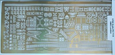WEM PE7114 1/700 HMS London Class Cruisers Detail Up Etching Parts