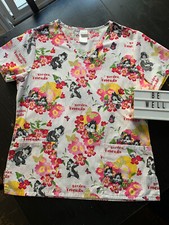 Disney Scrubs top Small Chip and Dale Chipmuncks Pediatric
