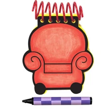 JOE Handy Dandy REBOOT with purple checkered crayon