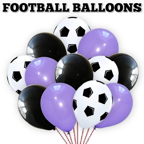 Football Balloons HELIUM Soccer Balls PRINTED Balloon LATEX Match Party Decor UK - Picture 21 of 21