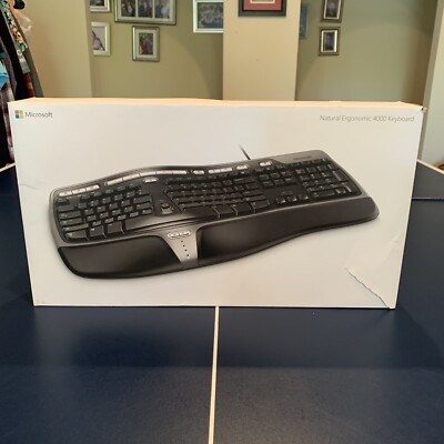 Microsoft Natural Ergonomic 4000 Keyboard v1.0 Model 1048 Open Box