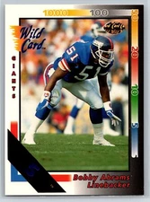 1992 Wild Card Bobby Abrams Rookie 5 Stripe Parallel RC #422