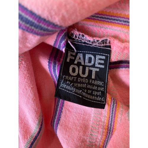 PCH Pacific Coast Highway VTG 90's Mens Button Down Shirt Medium Pink Striped - Picture 7 of 10