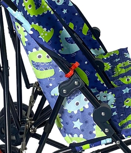 Baby Infant Umbrella Light Weight Travel Foldable Double Stroller Blue - Picture 4 of 12