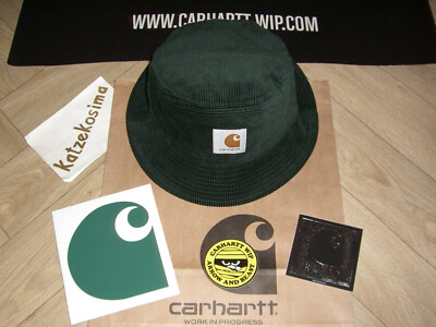 New CARHARTT WIP Hut Mütze ''CORD BUCKET HAT'' cedar M/L hip hop skate usa 80s 90s