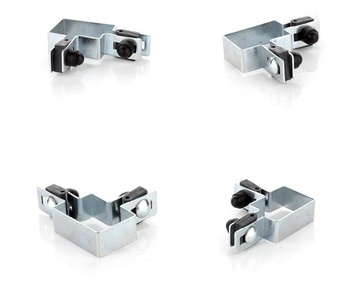Corner Clamp round SET 60x40mm for ∅3mm Wire Galvanized Fence Clamp for Fence - Foto 4 di 7
