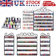 5 Tiers Nail Polish Wall Mount Rack stand Metal Organizer Varnish Shelf Display