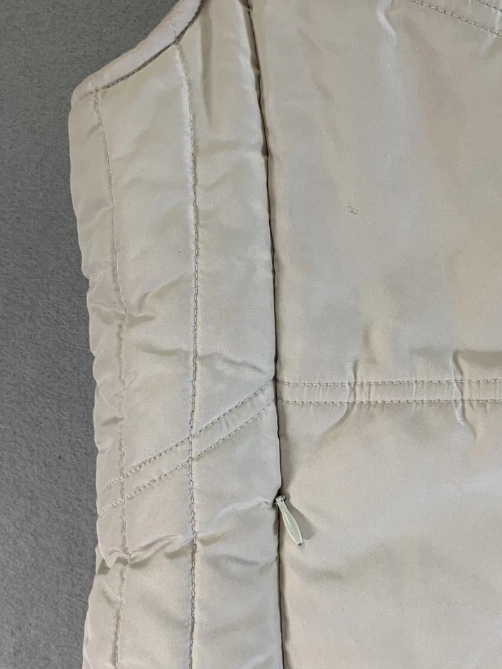 Chaqueta sin mangas 10000 pies sobre el nivel del mar para mujer mediana acolchada cremallera frontal, chaleco Foto 2 de 4