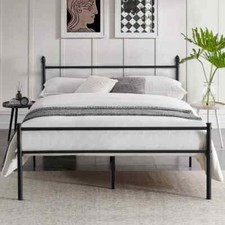 Full Size Metal Platform Bed Frame w/Heavy Duty Steel Slat Support Easy Assembly