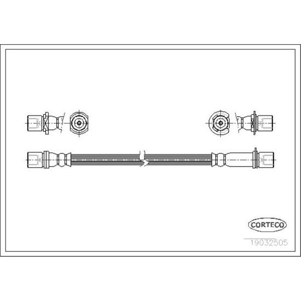 Corteco Bremsschlauch Bremsleitung Vorne FüR Toyota 4 Runner Hilux V Pick-Up-image