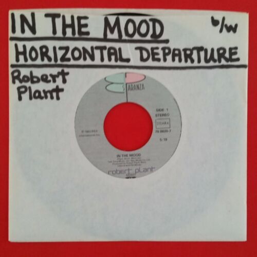 ROBERT PLANT In The Mood b/w Horizontal Departure 45 rpm 7" STEMRA 79 9820 7 - Photo 1 sur 3