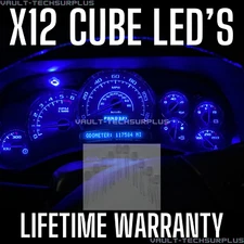 12 Pc Blue Led Cluster Upgrade Kit Silverado Sierra Escalade Yukon Tahoe 03-06
