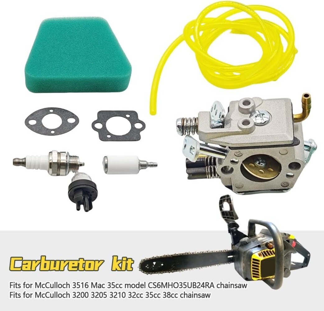 Voor McCulloch Kettingzaag Carburateur Montage Compatibel met Modellen zoals de 3516 en Motormaten van 32cc tot 38cc